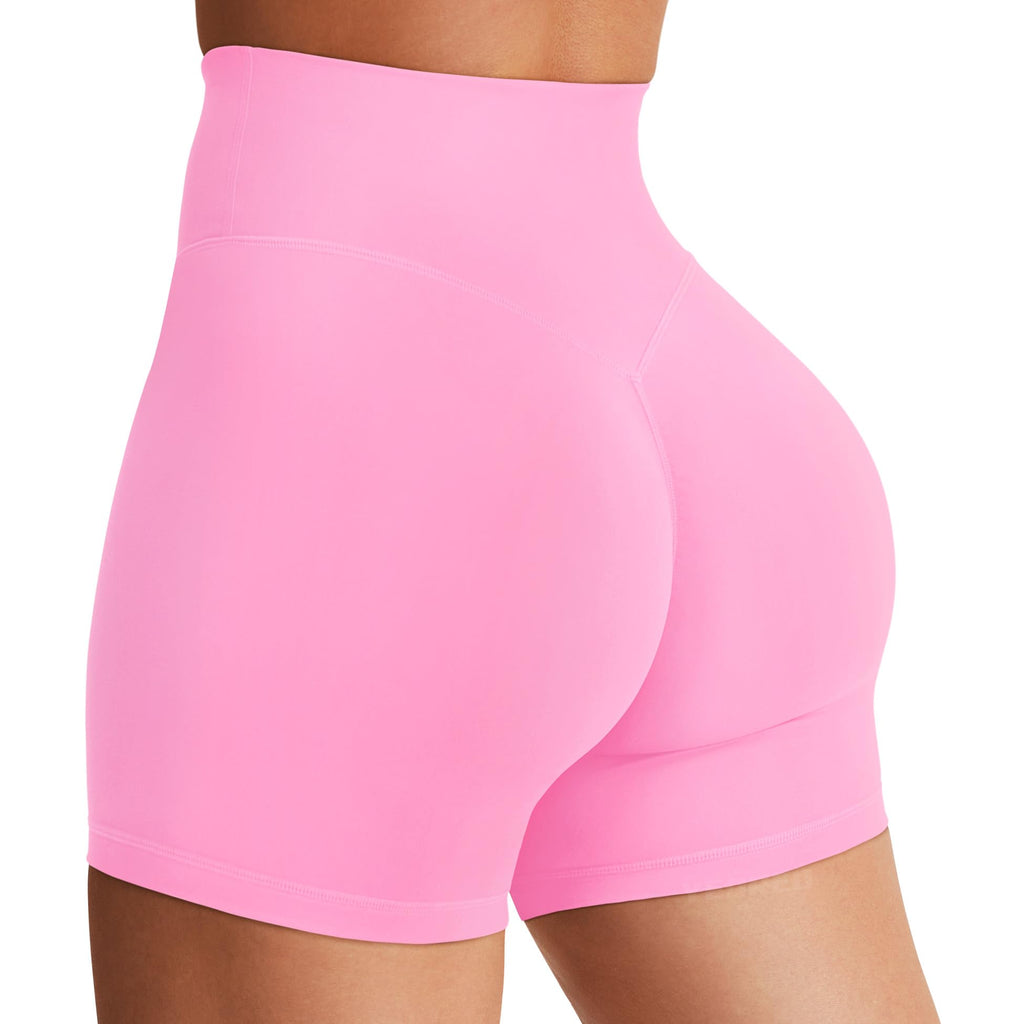 Women's High Waist Biker Shorts 3.6–6" Tummy Control Workout Yoga Gym Running Shorts
