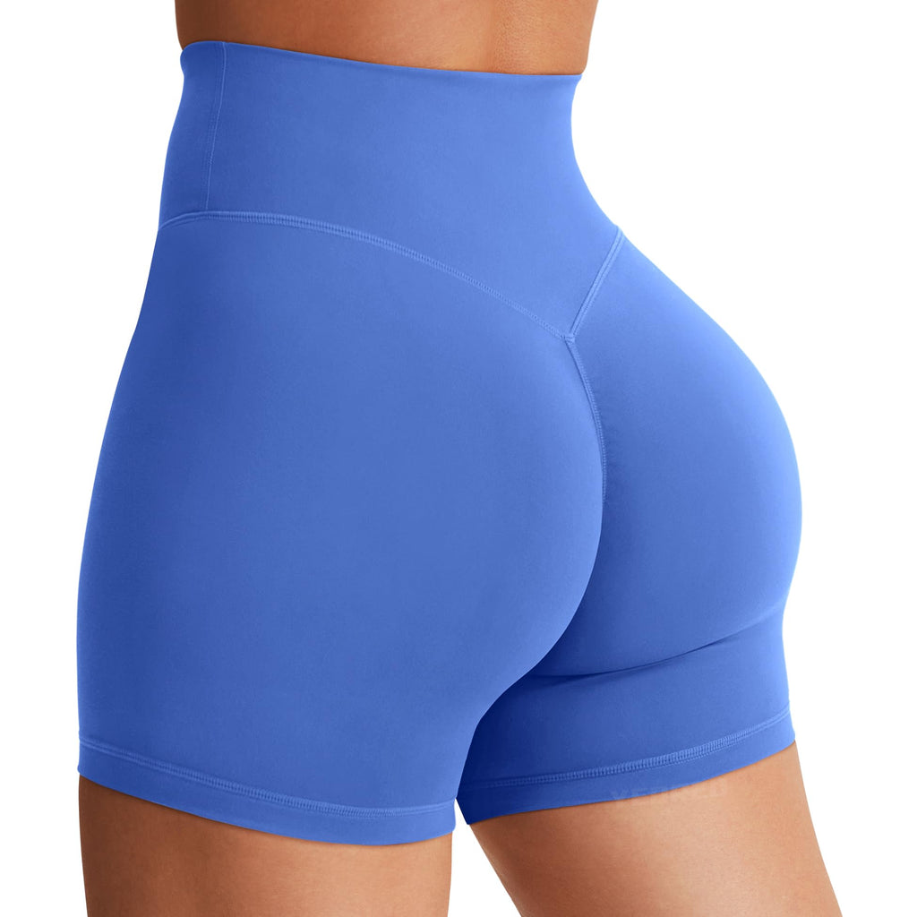 Women's High Waist Biker Shorts 3.6–6" Tummy Control Workout Yoga Gym Running Shorts