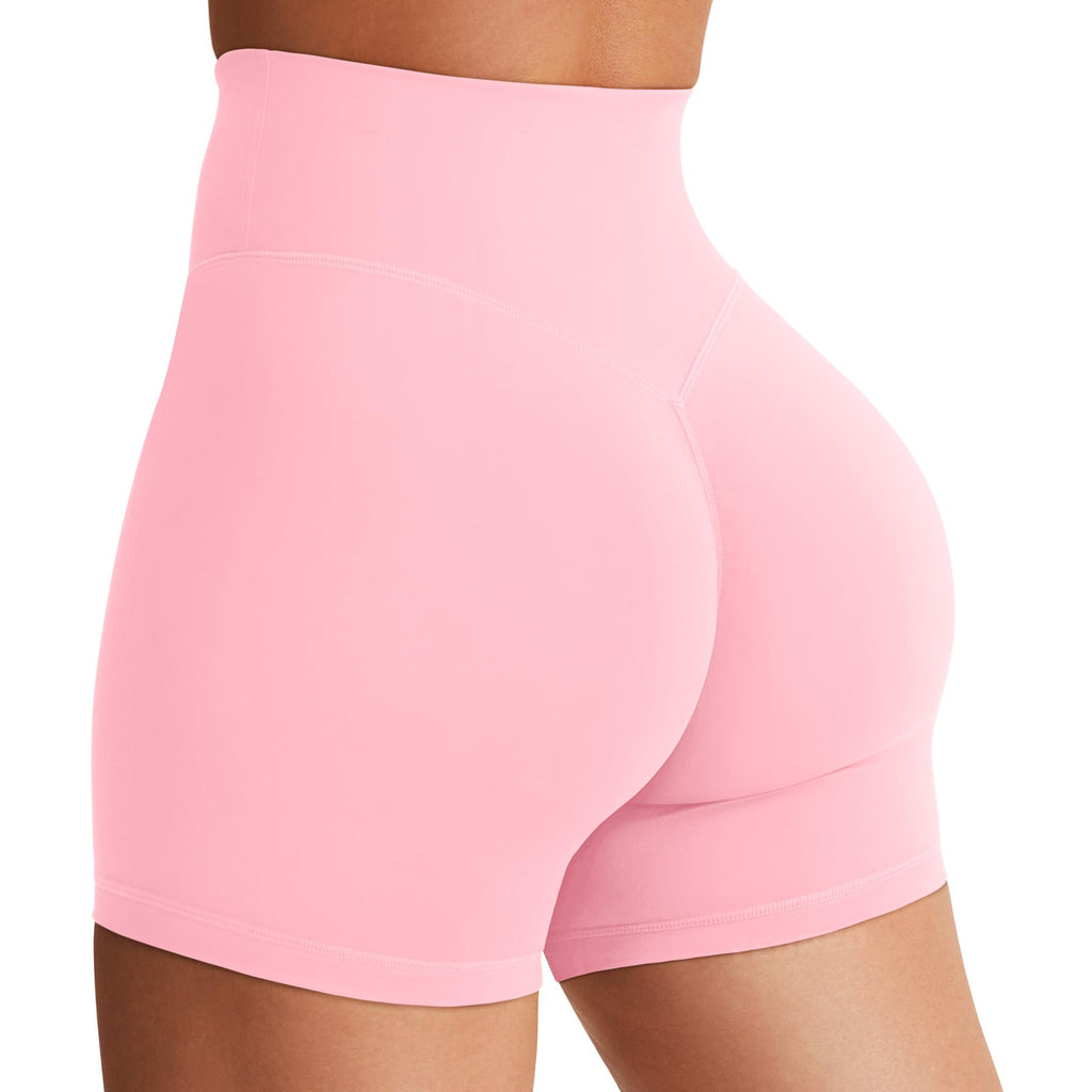 Women's High Waist Biker Shorts 3.6–6" Tummy Control Workout Yoga Gym Running Shorts