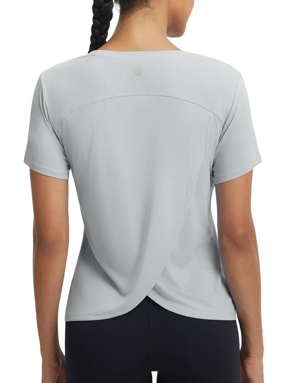 Women's Quick-Dry Workout T-Shirt with Sun Protection for Running, Tennis & Training
