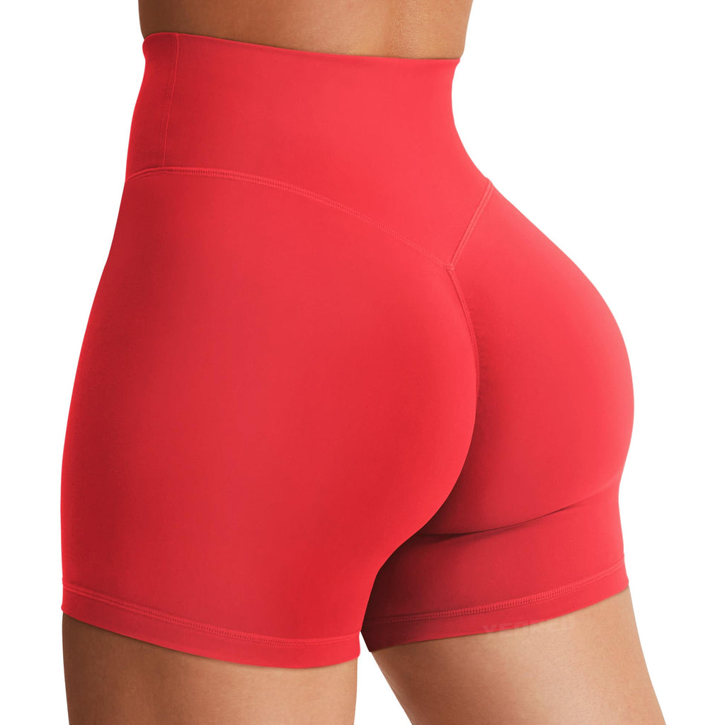 Women's High Waist Biker Shorts 3.6–6" Tummy Control Workout Yoga Gym Running Shorts