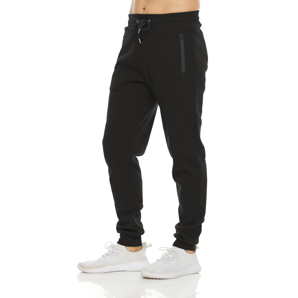 Men's Fleece Jogger Sweatpants with Zipper Pockets for Training