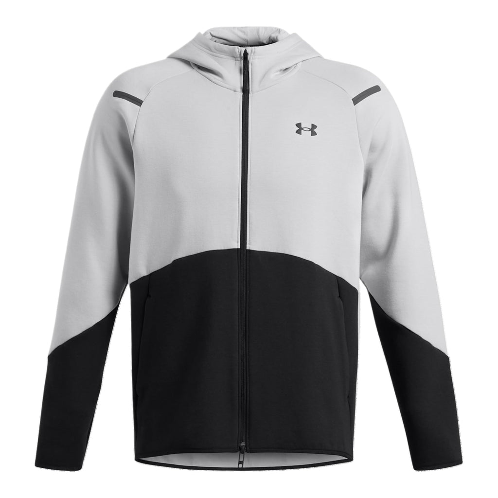 Under armour Unstoppable Fleece Full-Zip Hoodie - Men's (1379806-003, Black/Mod Grey/Black)