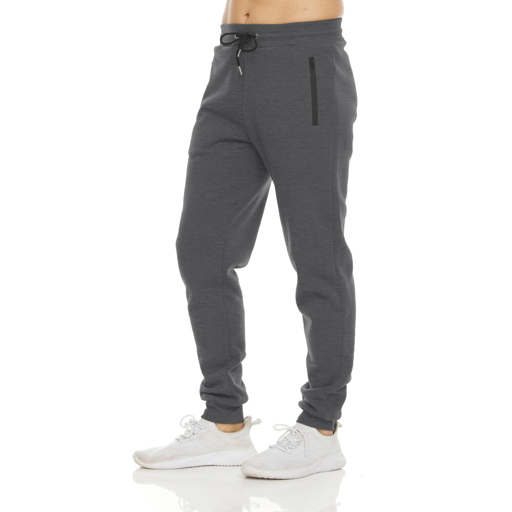 Men's Fleece Jogger Sweatpants with Zipper Pockets for Training