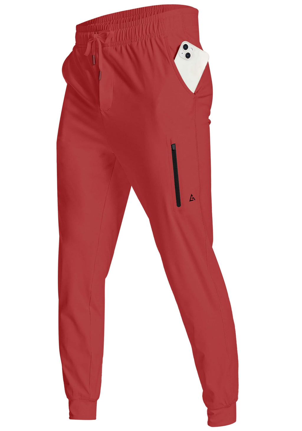 Men's Stretch Athletic Joggers with Zipper Pockets for Training