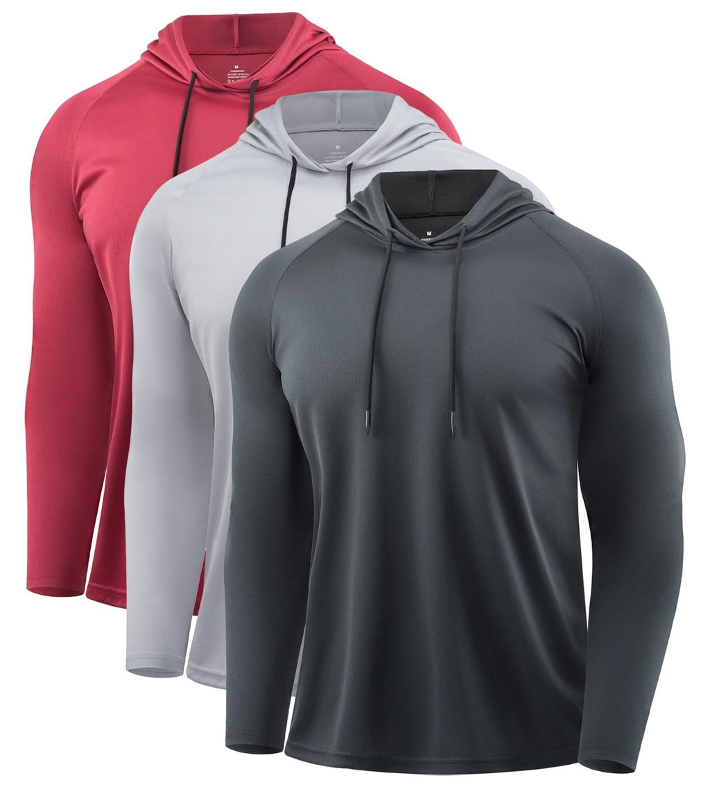 Men's Quick-Dry Long Sleeve Training Hoodie for Running & Gym