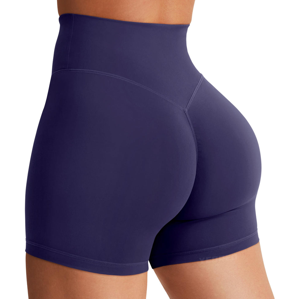 Women's High Waist Biker Shorts 3.6–6" Tummy Control Workout Yoga Gym Running Shorts