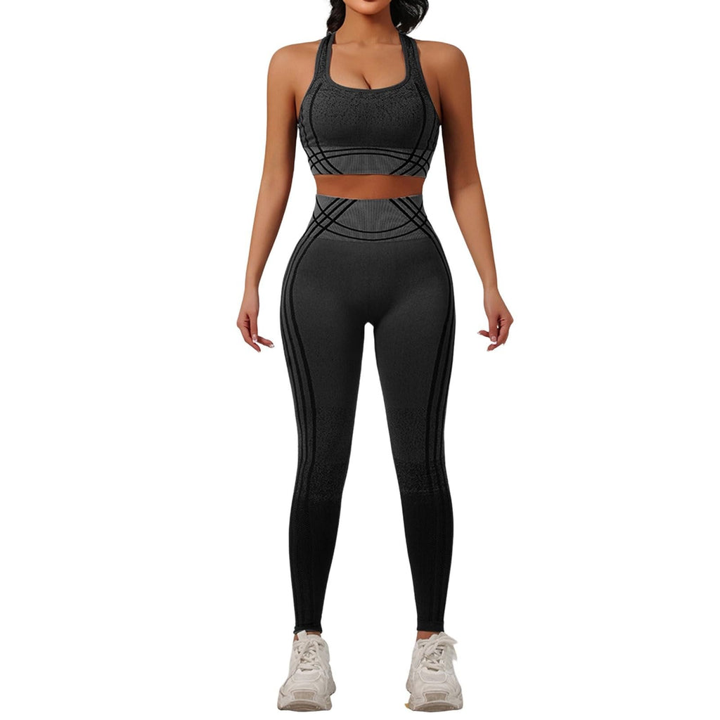 Women's Seamless Yoga Workout Set with Sports Bra & Leggings