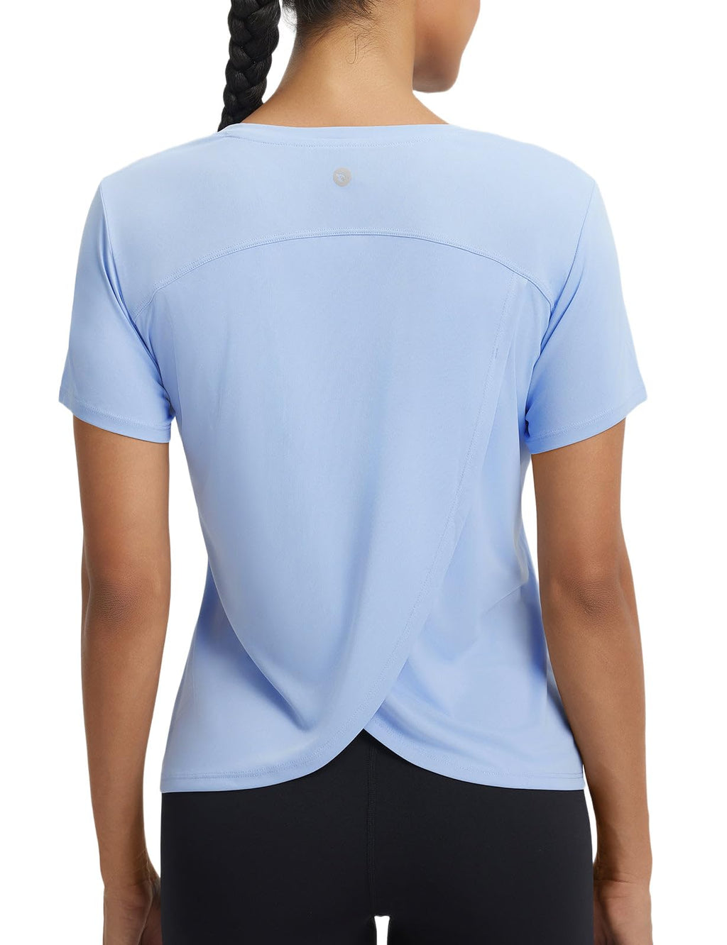 Women's Quick-Dry Workout T-Shirt with Sun Protection for Running, Tennis & Training