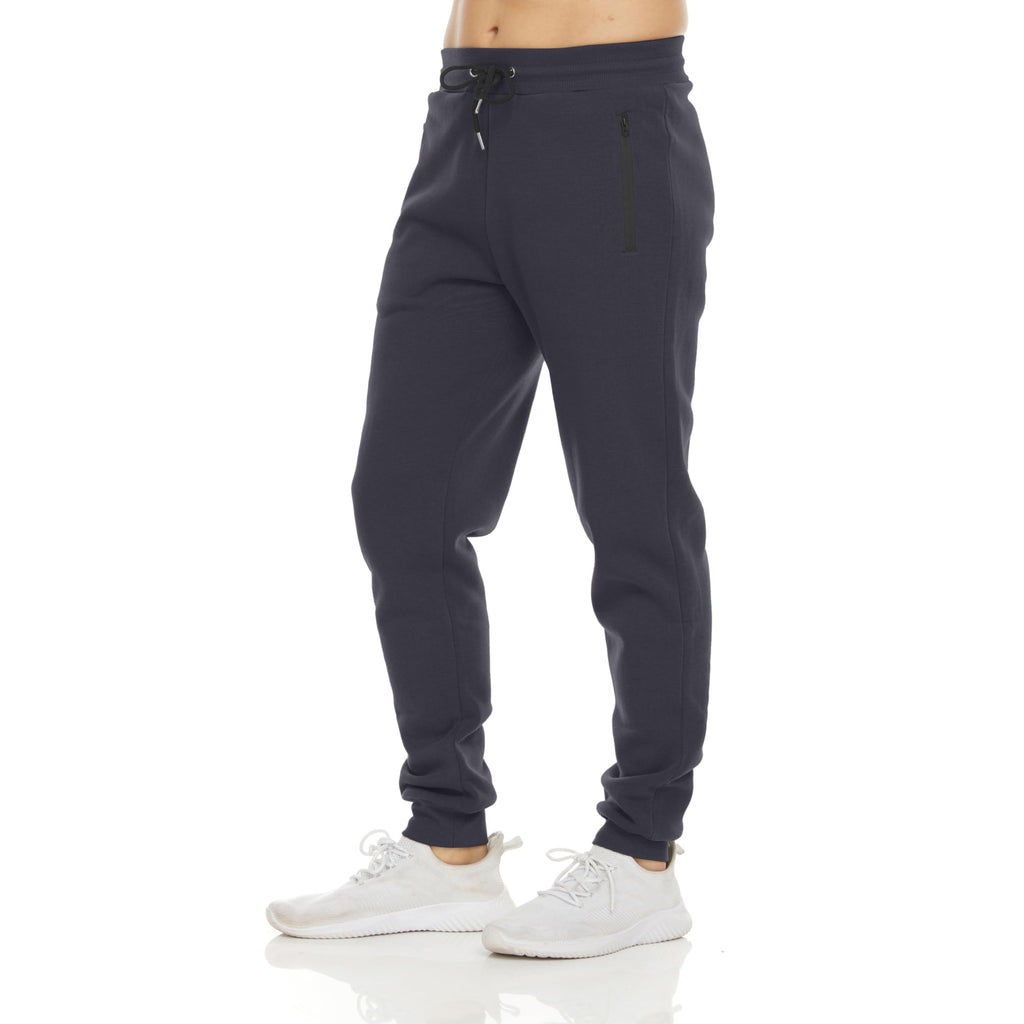 Men's Fleece Jogger Sweatpants with Zipper Pockets for Training