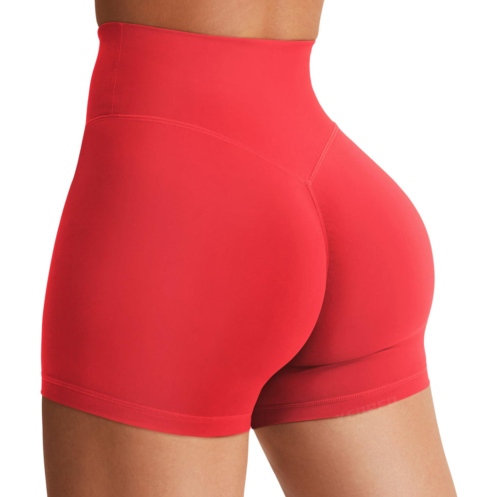 Women's High Waist Biker Shorts 3.6–6" Tummy Control Workout Yoga Gym Running Shorts