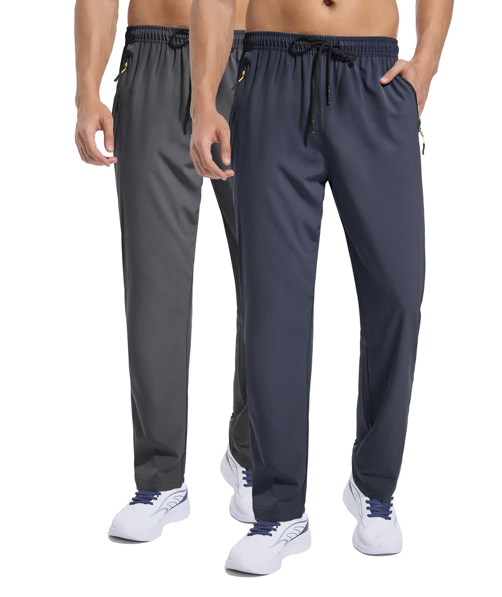 Men's Quick-Dry/Water Resistant Jogger Pants for Training, Hiking & Running