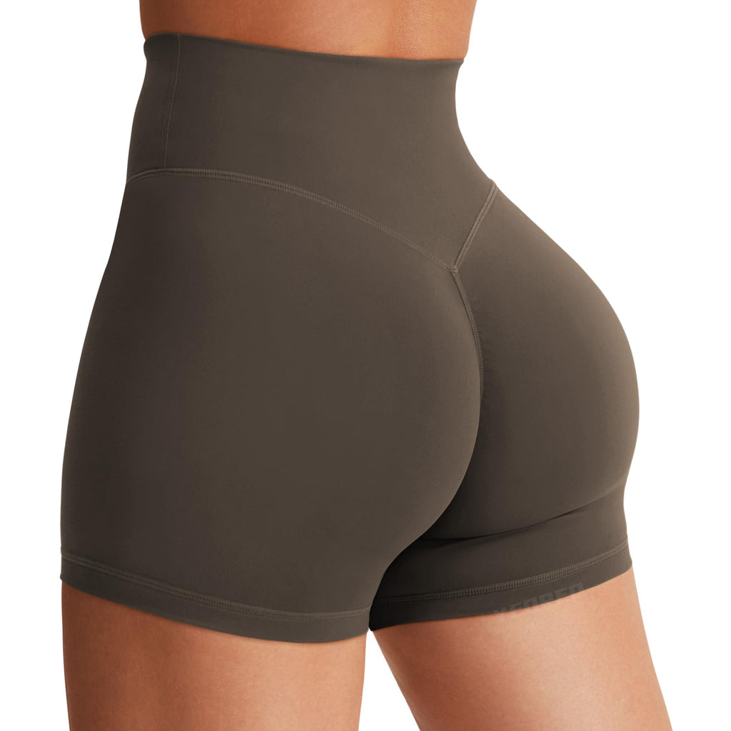 Women's High Waist Biker Shorts 3.6–6" Tummy Control Workout Yoga Gym Running Shorts