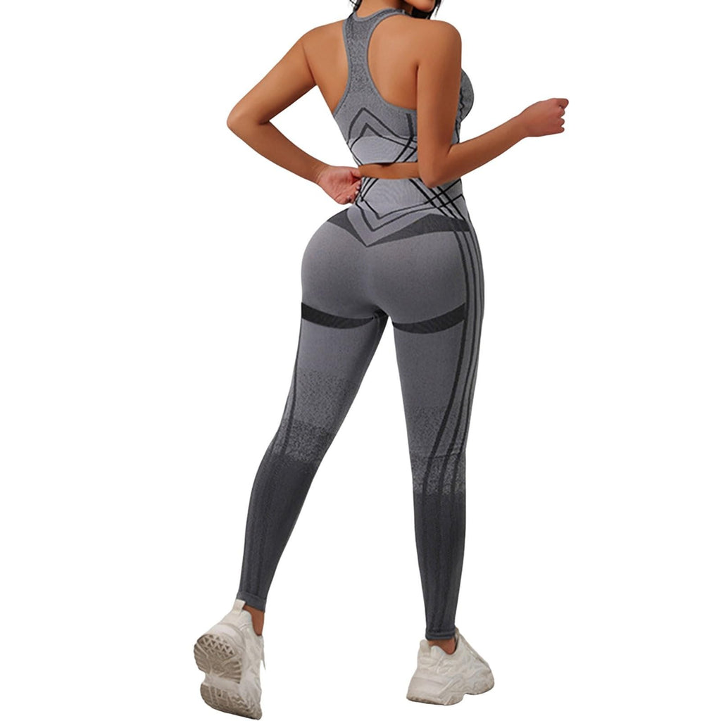 Women's Seamless Yoga Workout Set with Sports Bra & Leggings