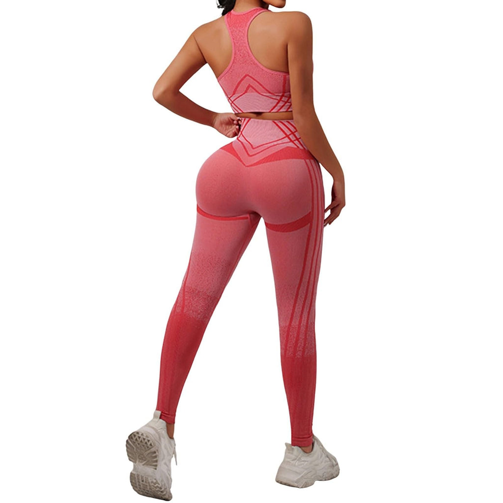 Women's Seamless Yoga Workout Set with Sports Bra & Leggings
