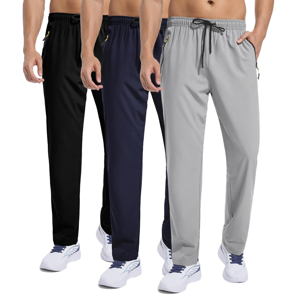 Men's Quick-Dry/Water Resistant Jogger Pants for Training, Hiking & Running