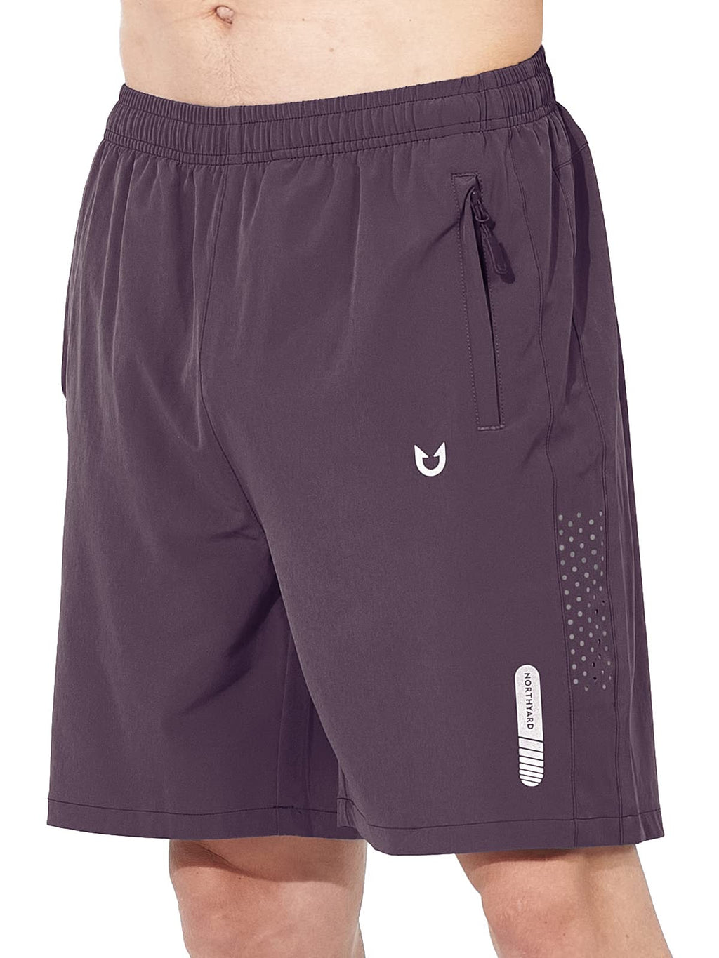 Men's Quick-Dry Running Shorts with Zipper Pockets for Training