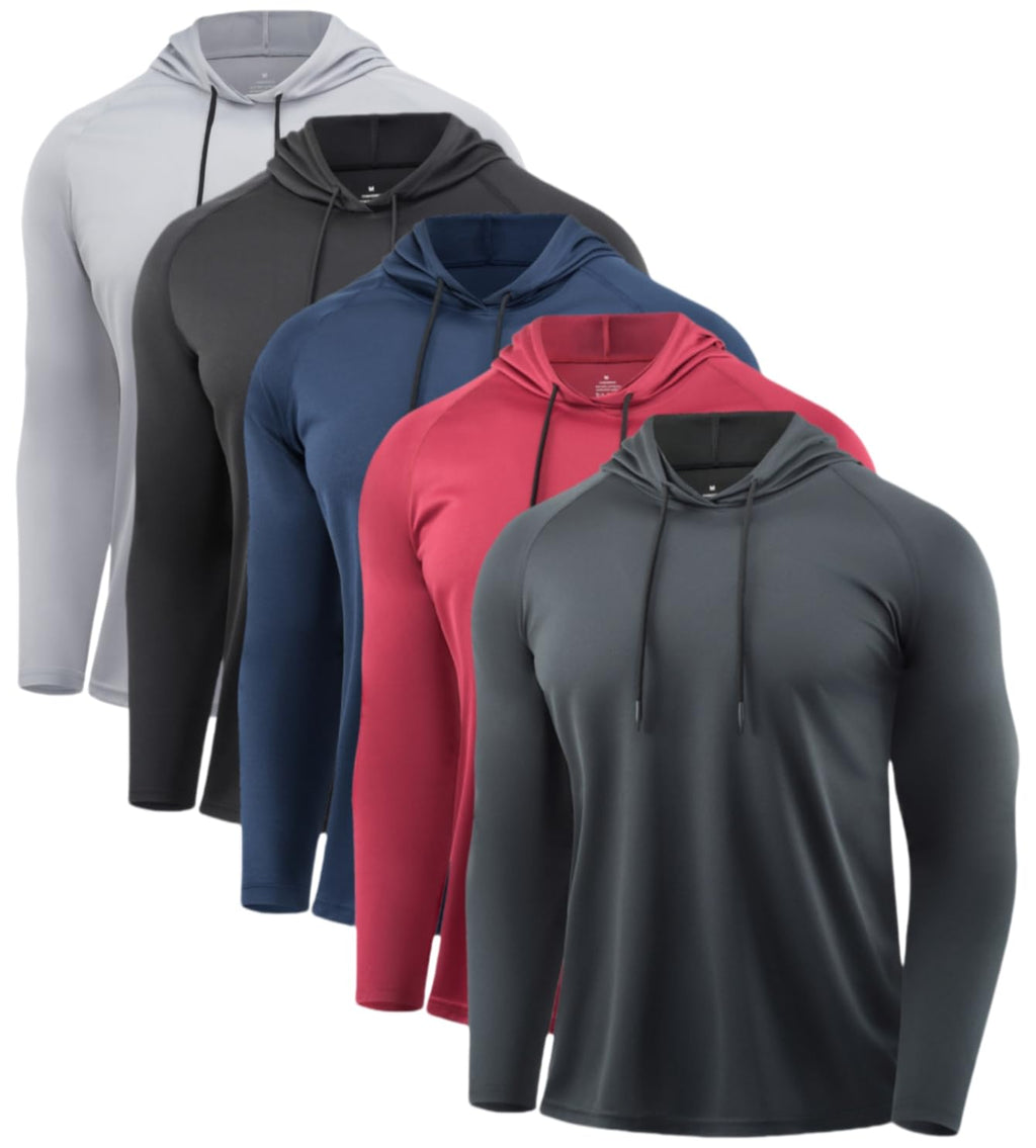 Men's Quick-Dry Long Sleeve Training Hoodie for Running & Gym