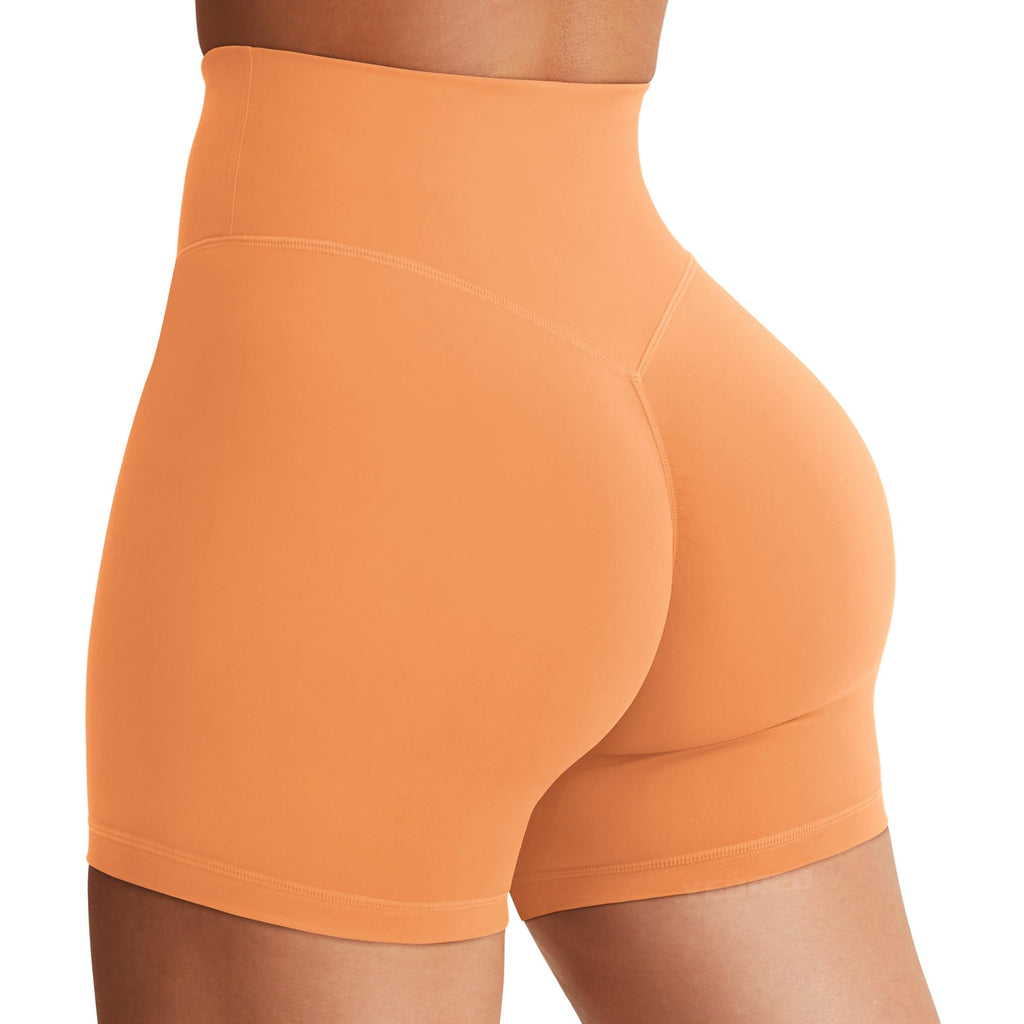 Women's High Waist Biker Shorts 3.6–6" Tummy Control Workout Yoga Gym Running Shorts