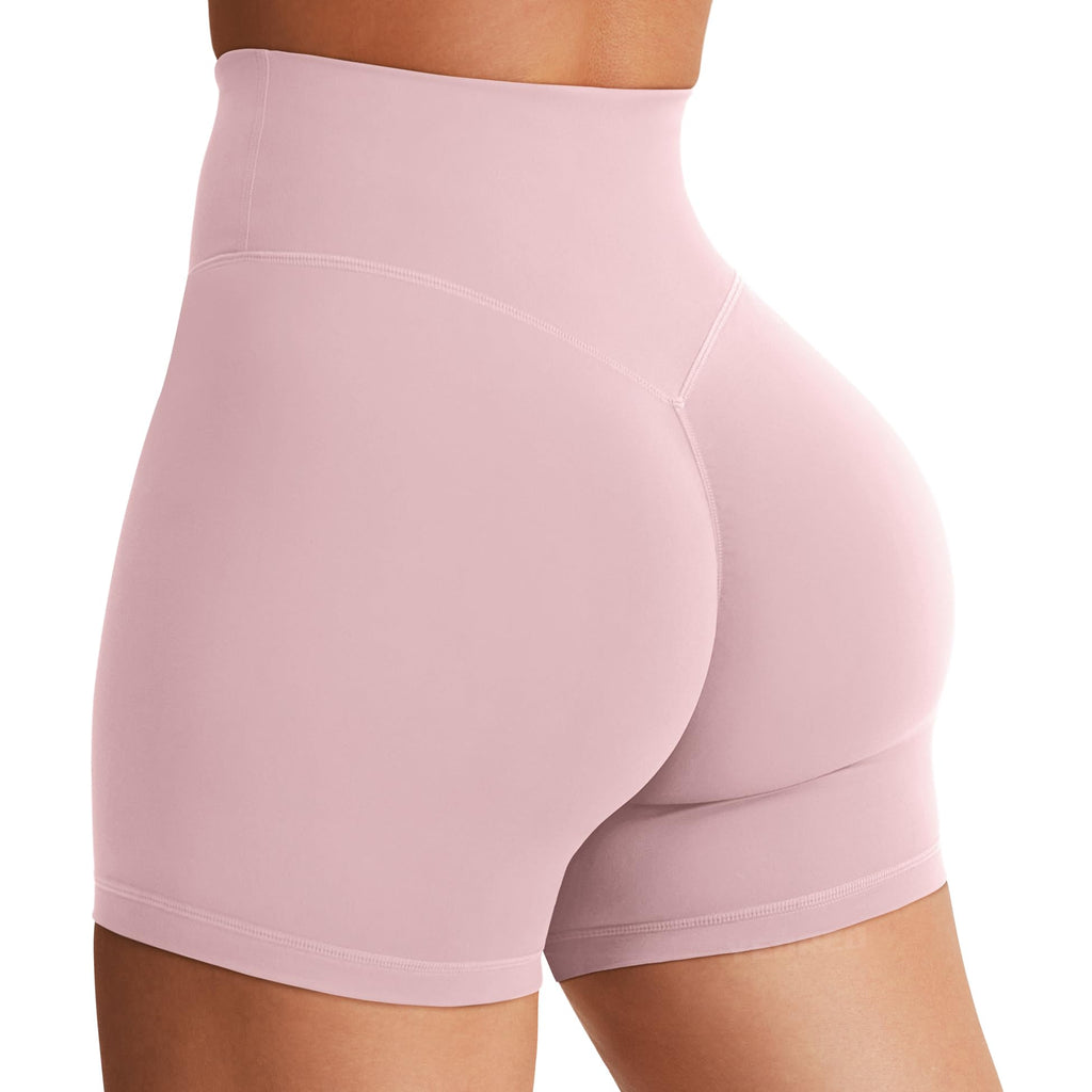 Women's High Waist Biker Shorts 3.6–6" Tummy Control Workout Yoga Gym Running Shorts