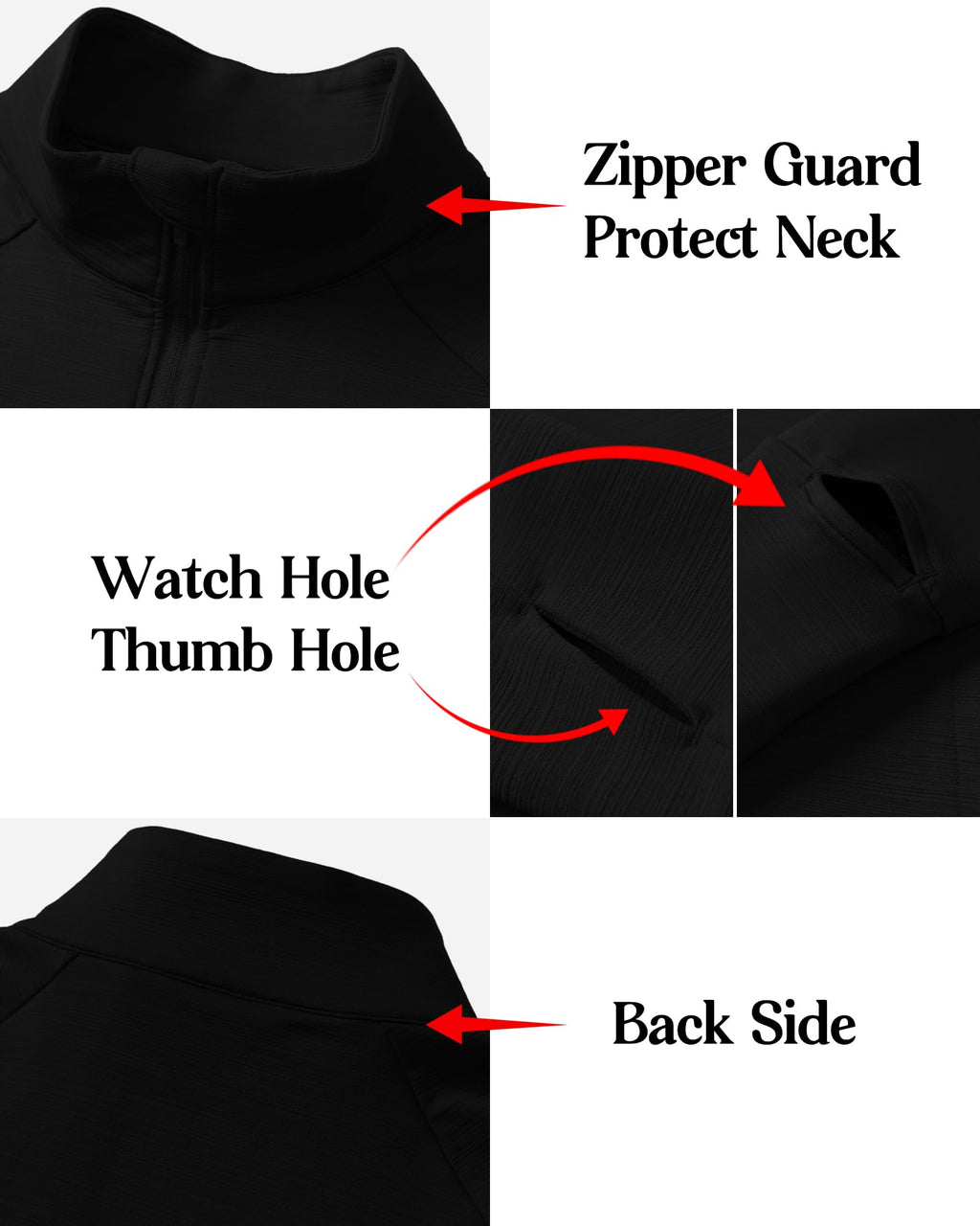 Locachy Men's Lightweight Quick Dry Athletic Jacket Full Zip Stand Collar Running Workout Performance Shirt