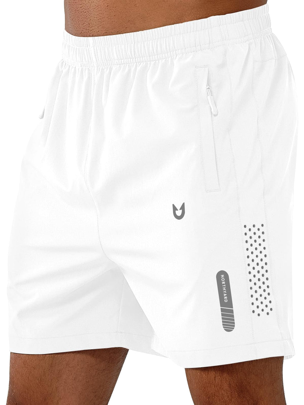 Men's Quick-Dry Running Shorts with Zipper Pockets for Training