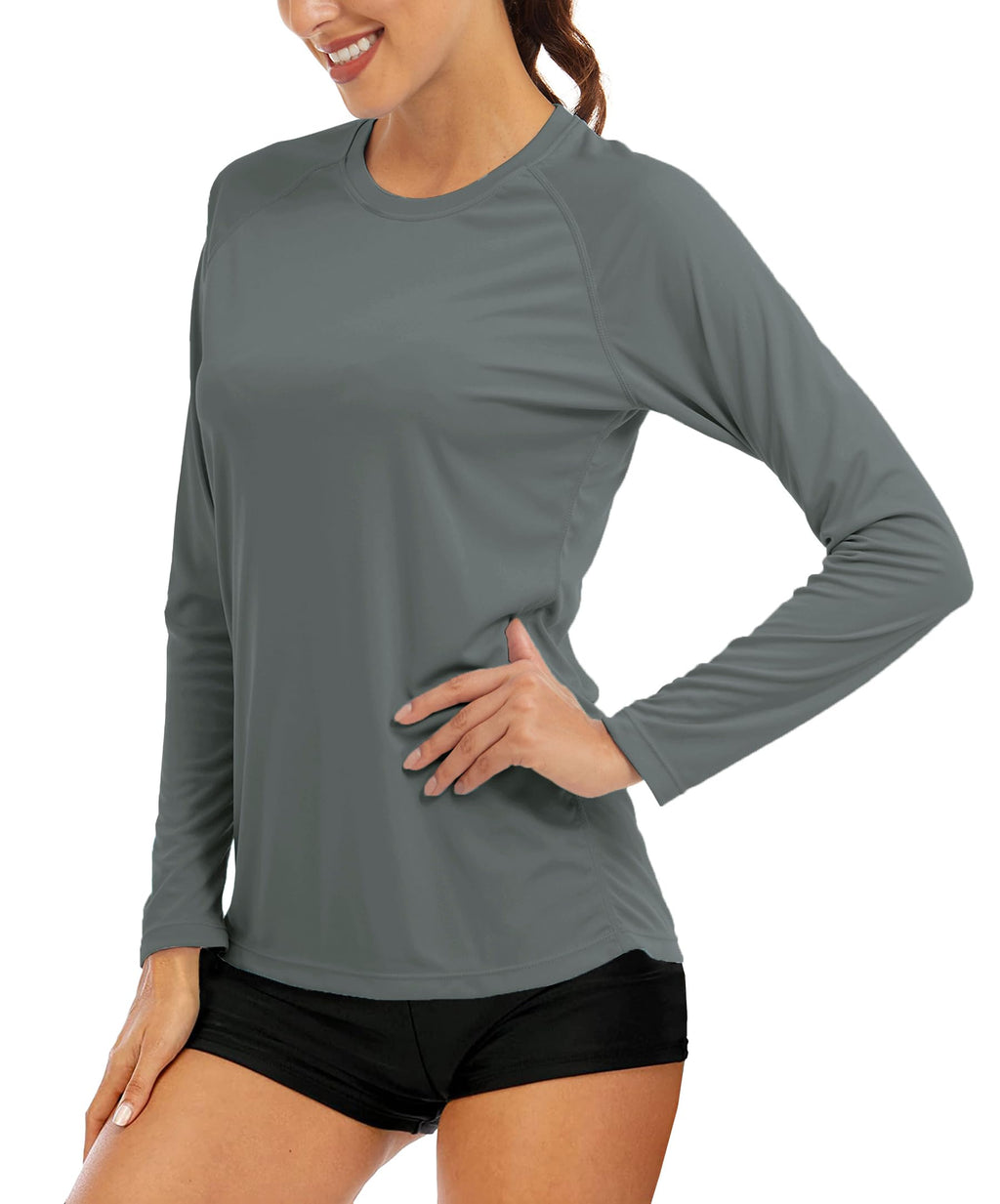 Women's UPF 50+ Long Sleeve Sun Protection Shirt for Outdoor Training