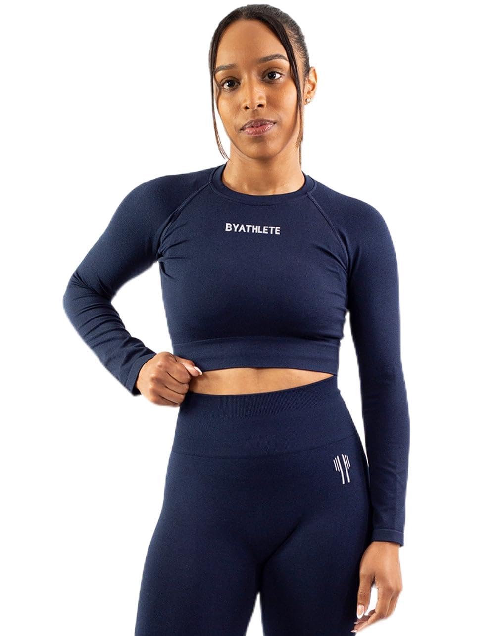 Women Seamless Long Sleeve Crop Top, Workout Gym Activewear