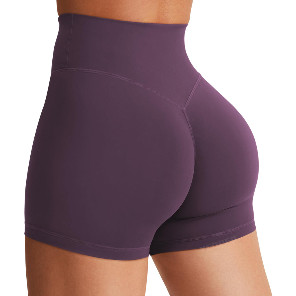 Women's High Waist Biker Shorts 3.6–6" Tummy Control Workout Yoga Gym Running Shorts