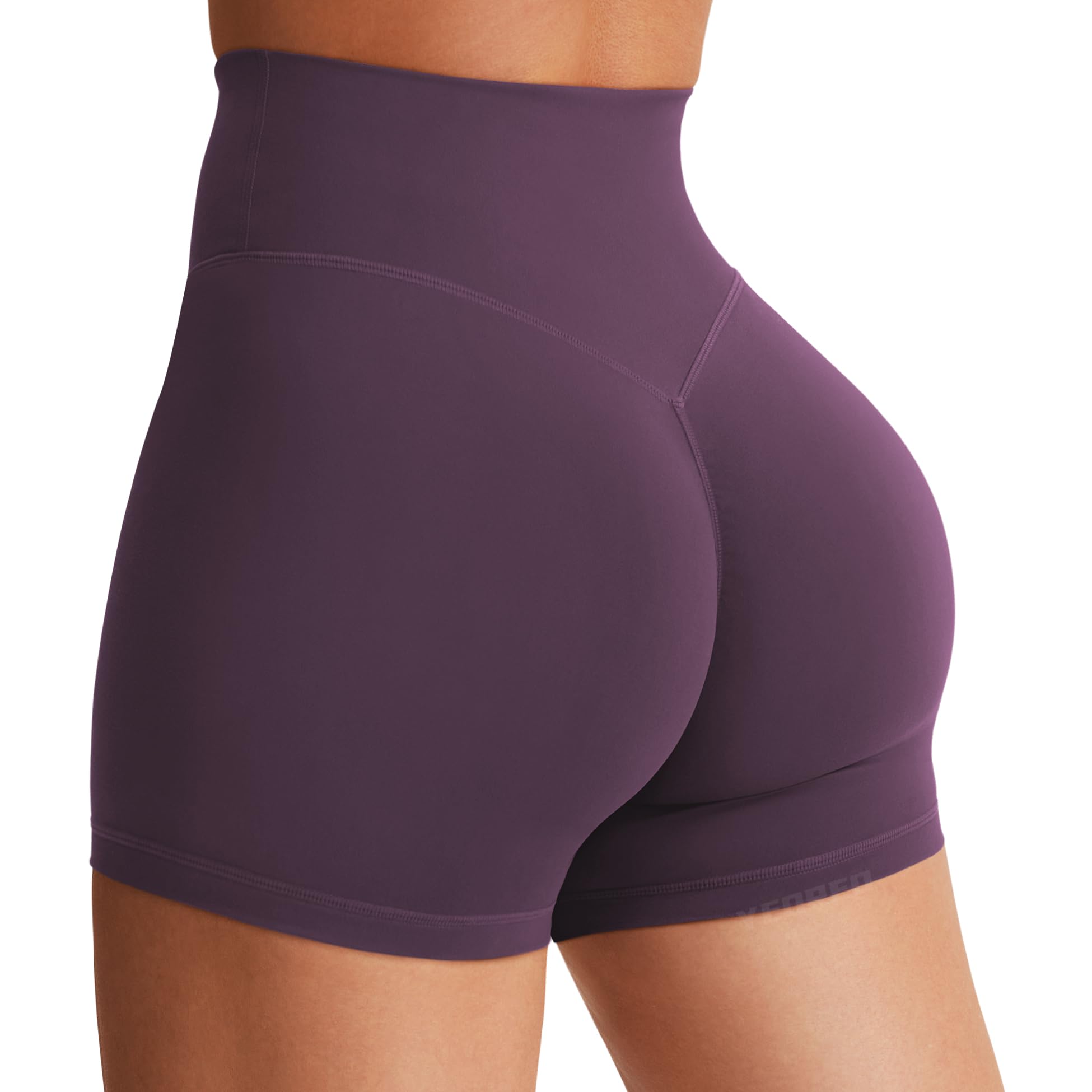 Women's High Waist Biker Shorts 3.6–6" Tummy Control Workout Yoga Gym Running Shorts