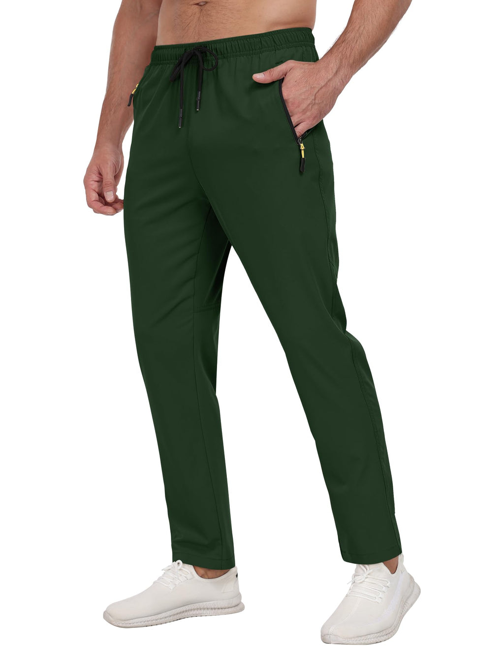 Men's Quick-Dry/Water Resistant Jogger Pants for Training, Hiking & Running