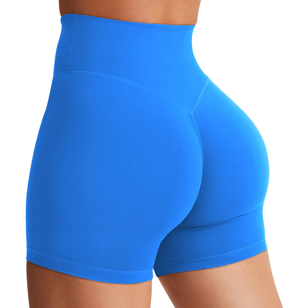 Women's High Waist Biker Shorts 3.6–6" Tummy Control Workout Yoga Gym Running Shorts