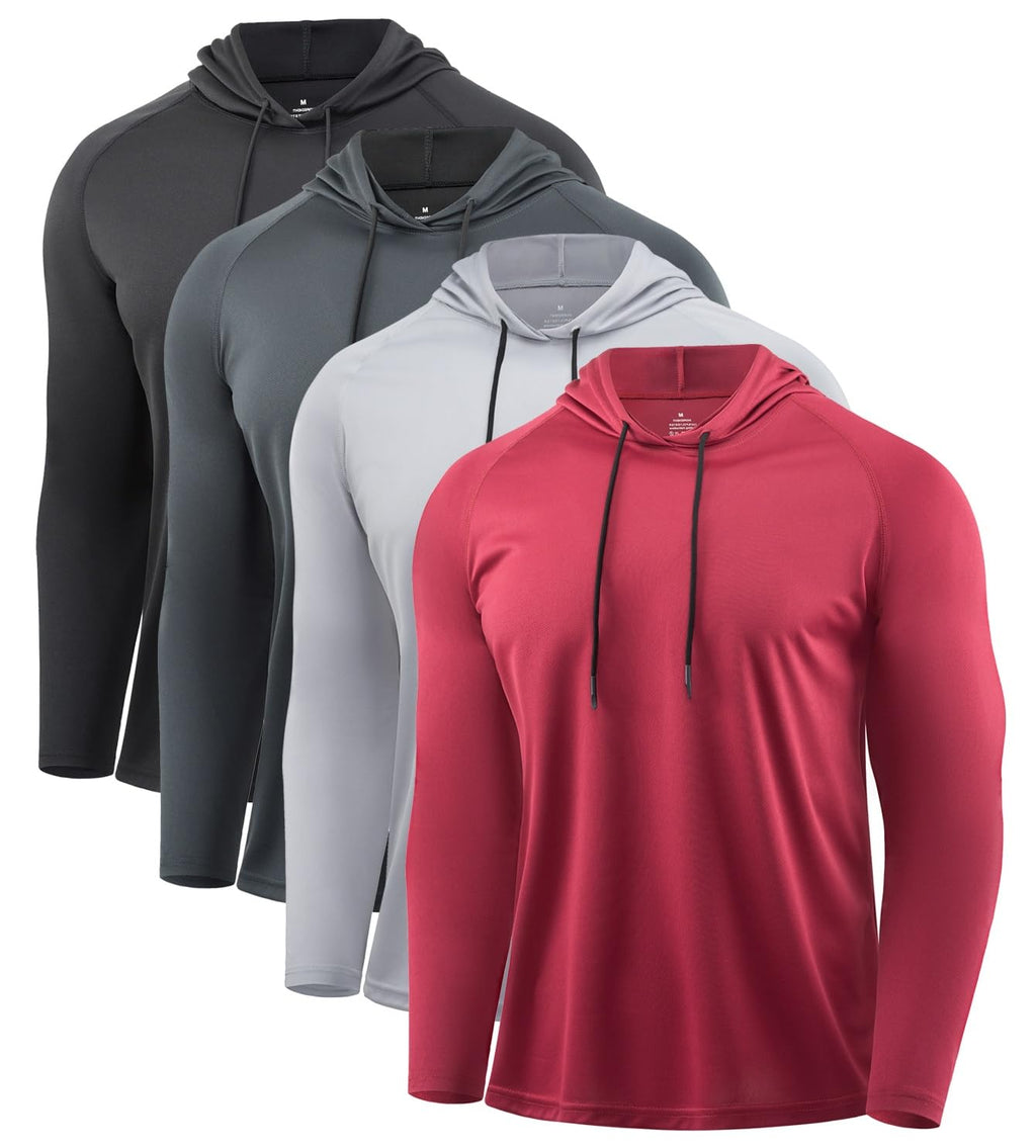Men's Quick-Dry Long Sleeve Training Hoodie for Running & Gym