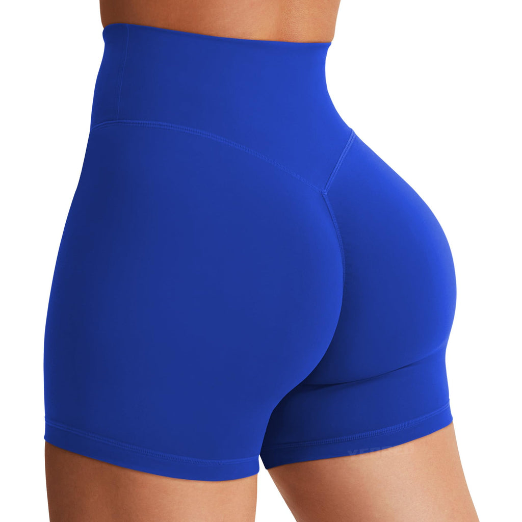 Women's High Waist Biker Shorts 3.6–6" Tummy Control Workout Yoga Gym Running Shorts