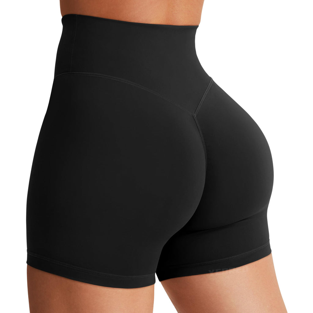 Women's High Waist Biker Shorts 3.6–6" Tummy Control Workout Yoga Gym Running Shorts