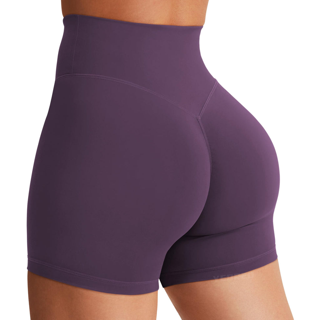 Women's High Waist Biker Shorts 3.6–6" Tummy Control Workout Yoga Gym Running Shorts