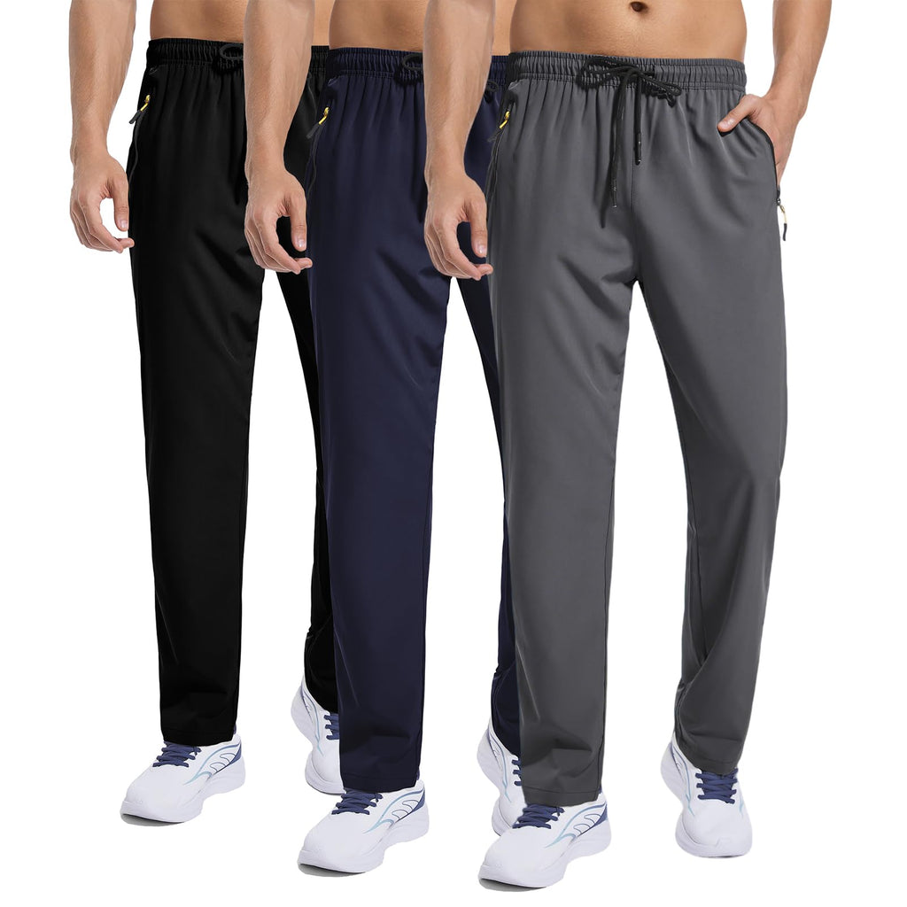 Men's Quick-Dry/Water Resistant Jogger Pants for Training, Hiking & Running