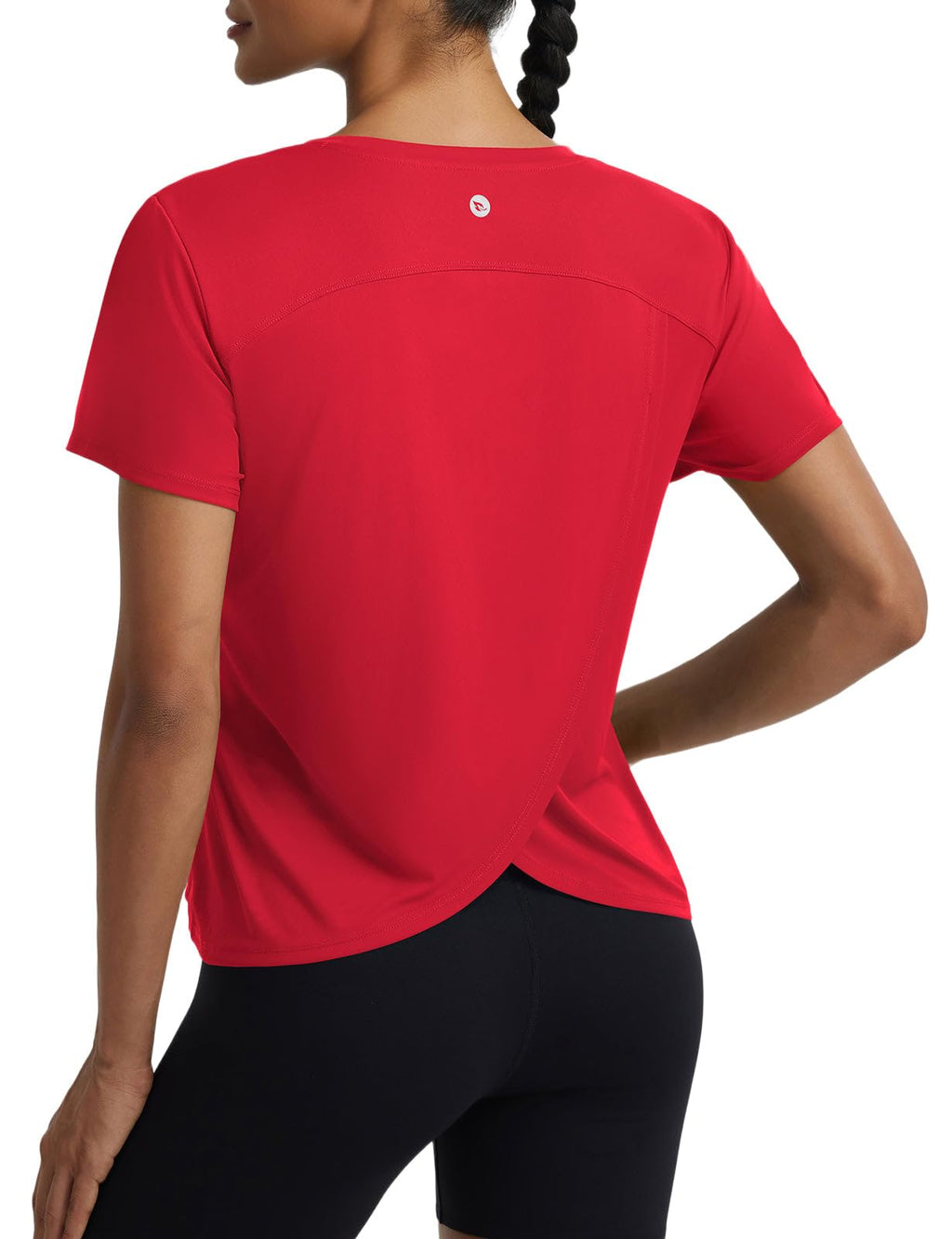 Women's Quick-Dry Workout T-Shirt with Sun Protection for Running, Tennis & Training