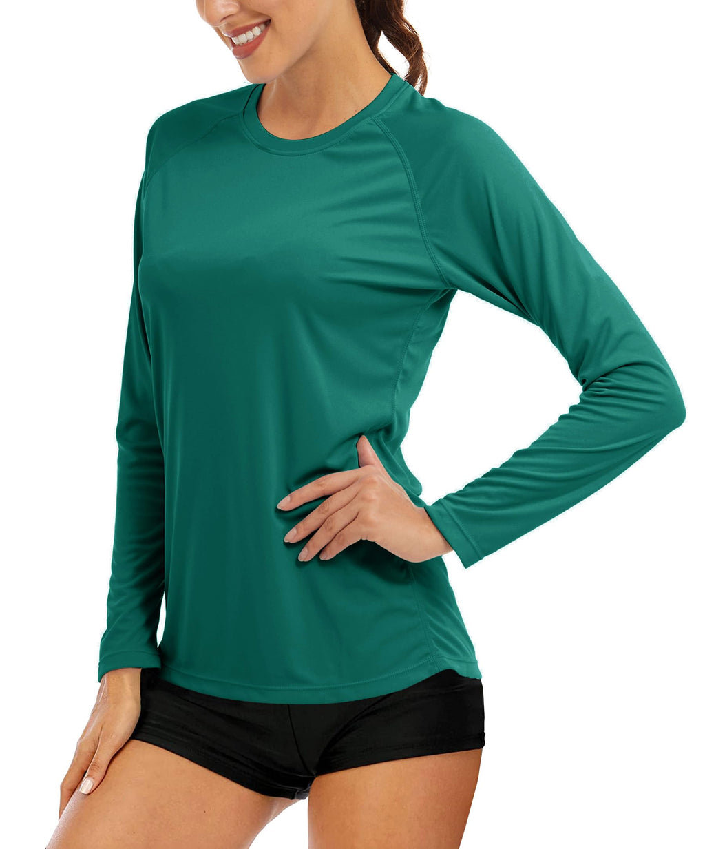 Women's UPF 50+ Long Sleeve Sun Protection Shirt for Outdoor Training