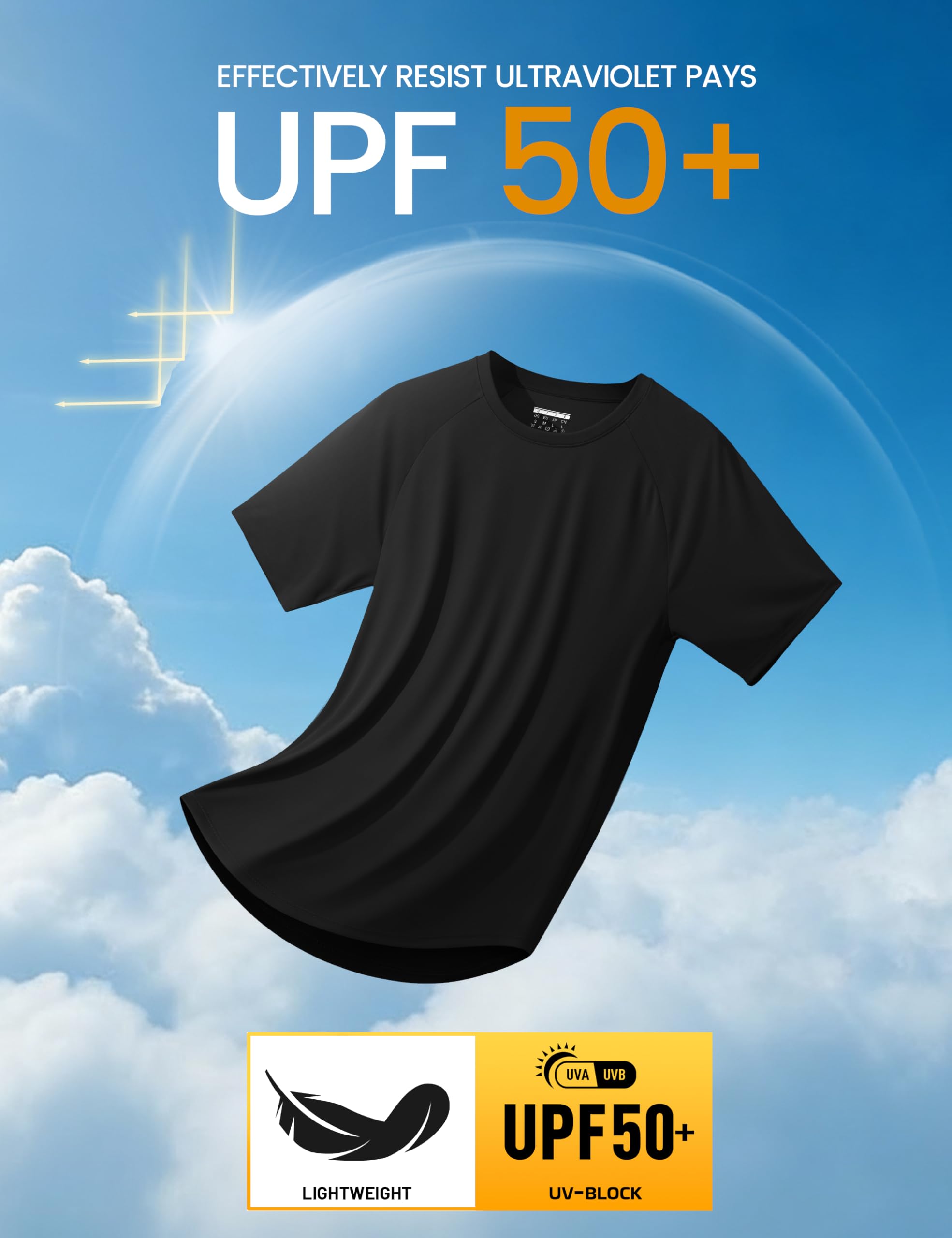MAGCOMSEN Mens Shirts Short Sleeve UPF 50+ Quick Dry Gym Running Swim Fishing T-Shirts Performance Rash Guard
