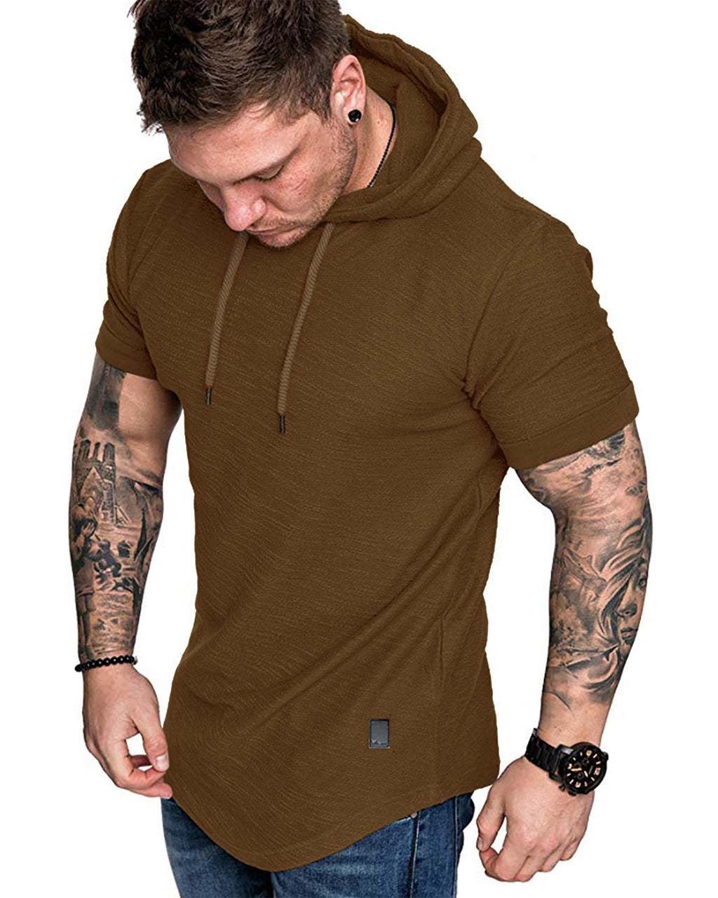 Men's Fleece Pullover Athletic Hoodie for Training & Casual Wear