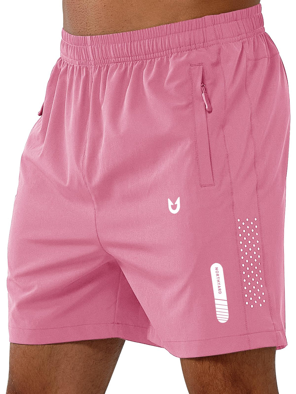 Men's Quick-Dry Running Shorts with Zipper Pockets for Training