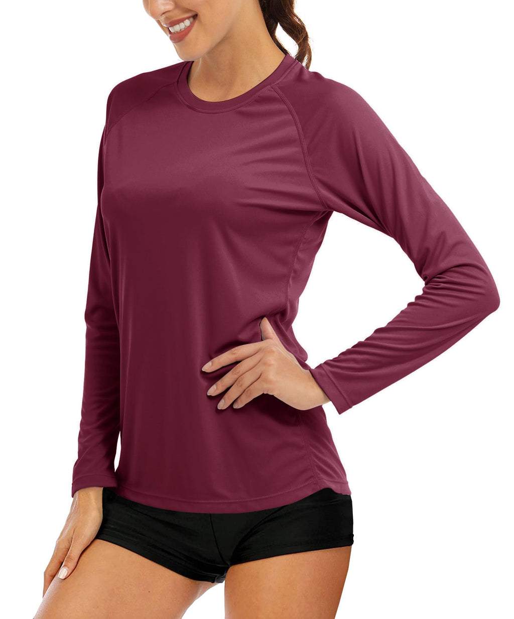 Women's UPF 50+ Long Sleeve Sun Protection Shirt for Outdoor Training