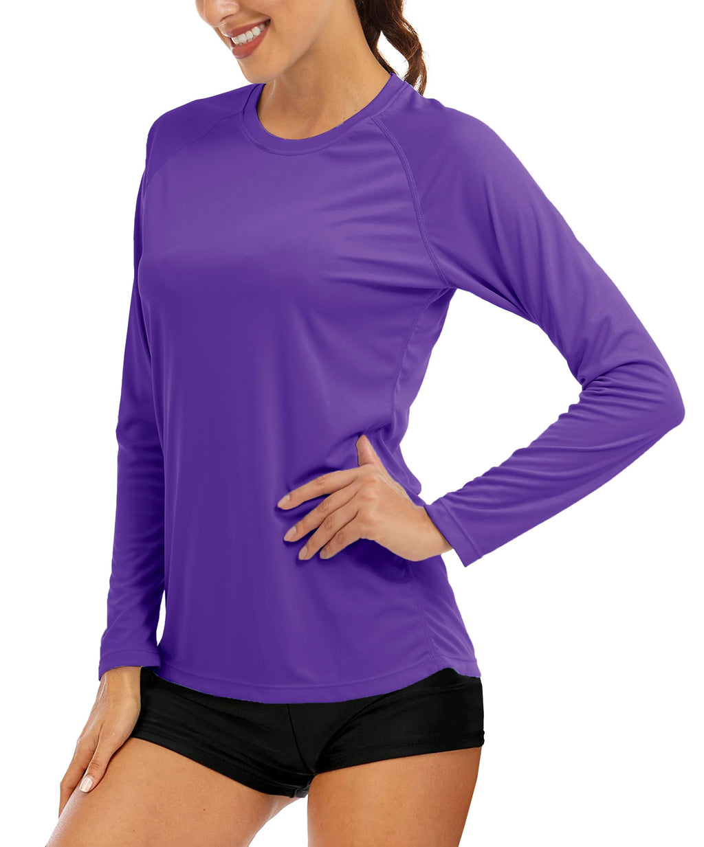 Women's UPF 50+ Long Sleeve Sun Protection Shirt for Outdoor Training