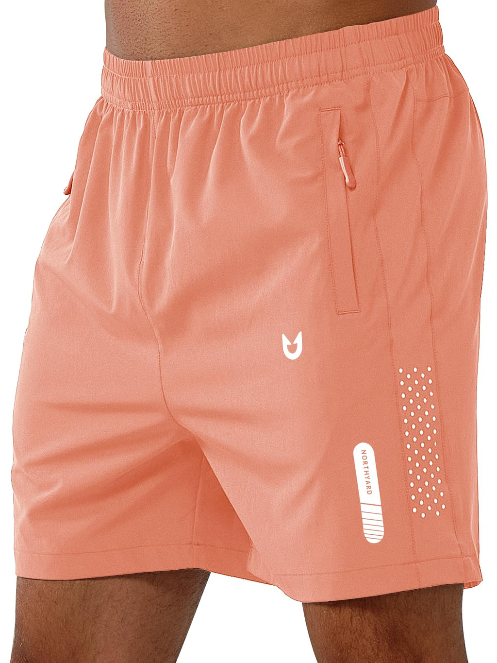 Men's Quick-Dry Running Shorts with Zipper Pockets for Training