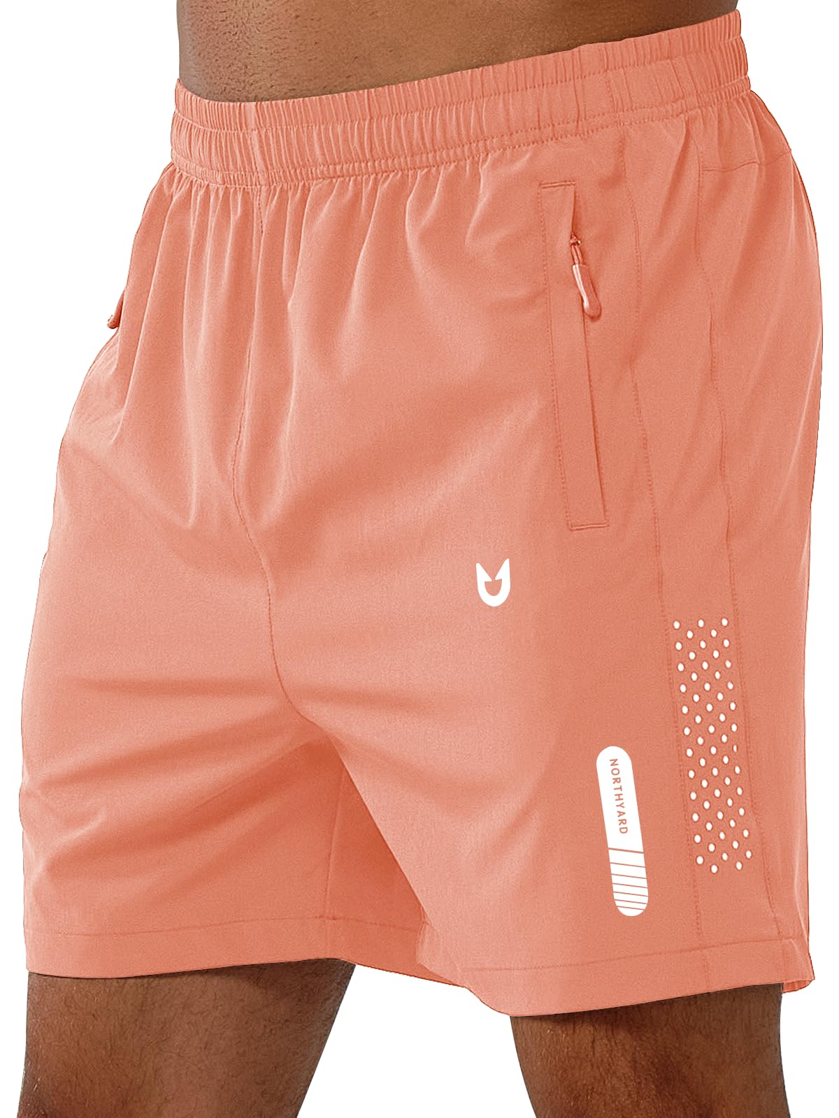 Men's Quick-Dry Running Shorts with Zipper Pockets for Training