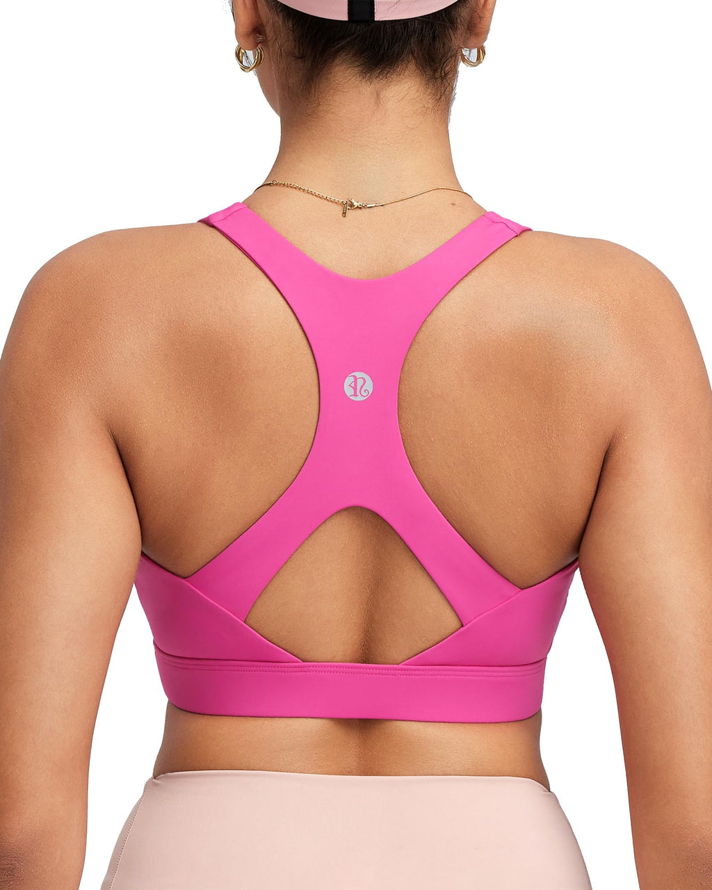 Women's High-Impact Racerback Sports Bra with Adjustable Straps