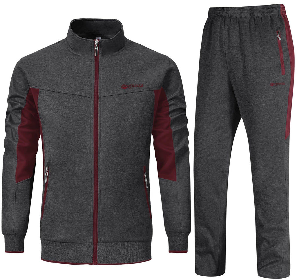 Men's 2-Piece Tracksuit Set for Training, Running & Gym Workouts