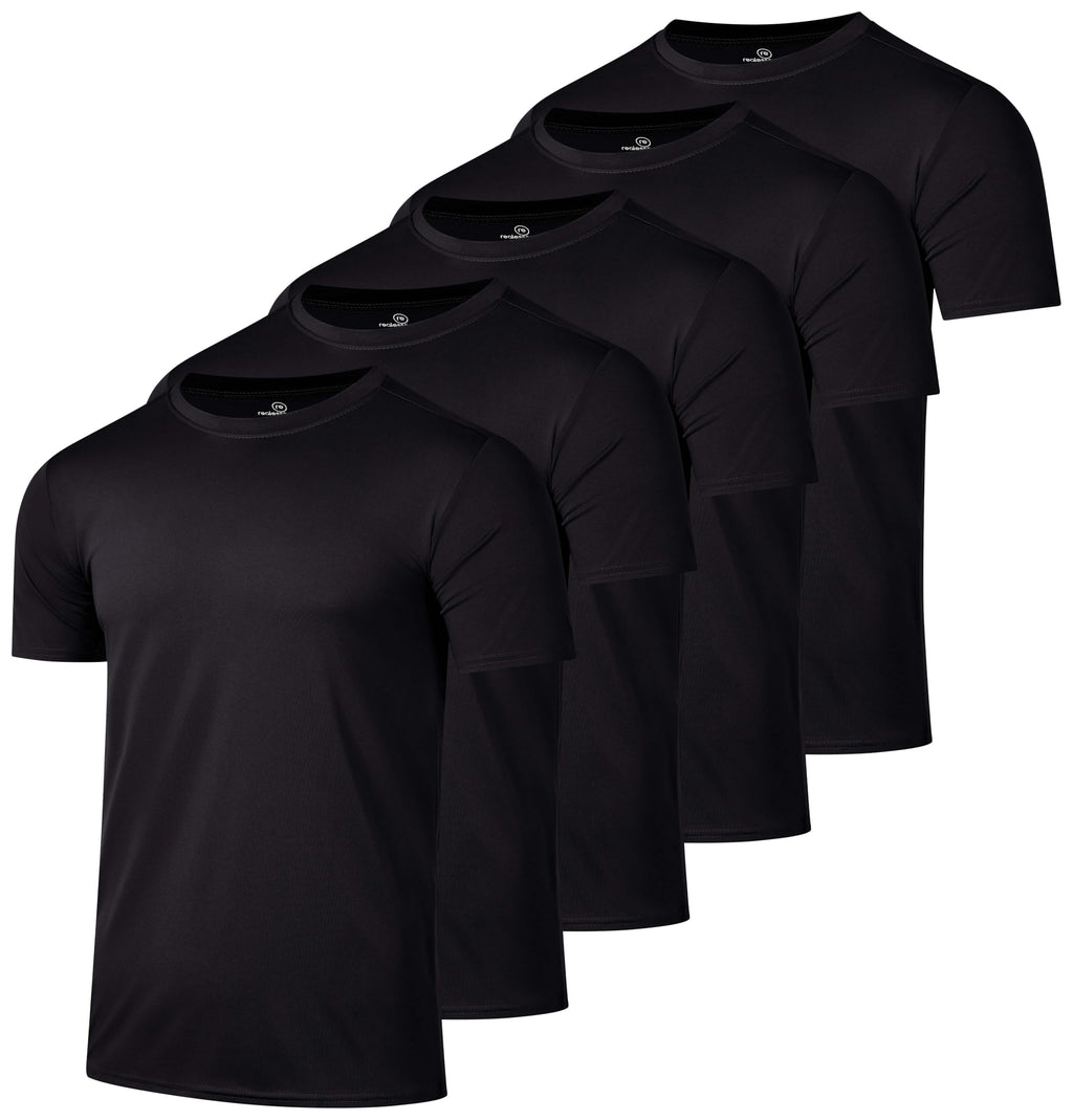 Men's Dry-Fit Crew Neck Performance T-Shirt for Training & Running