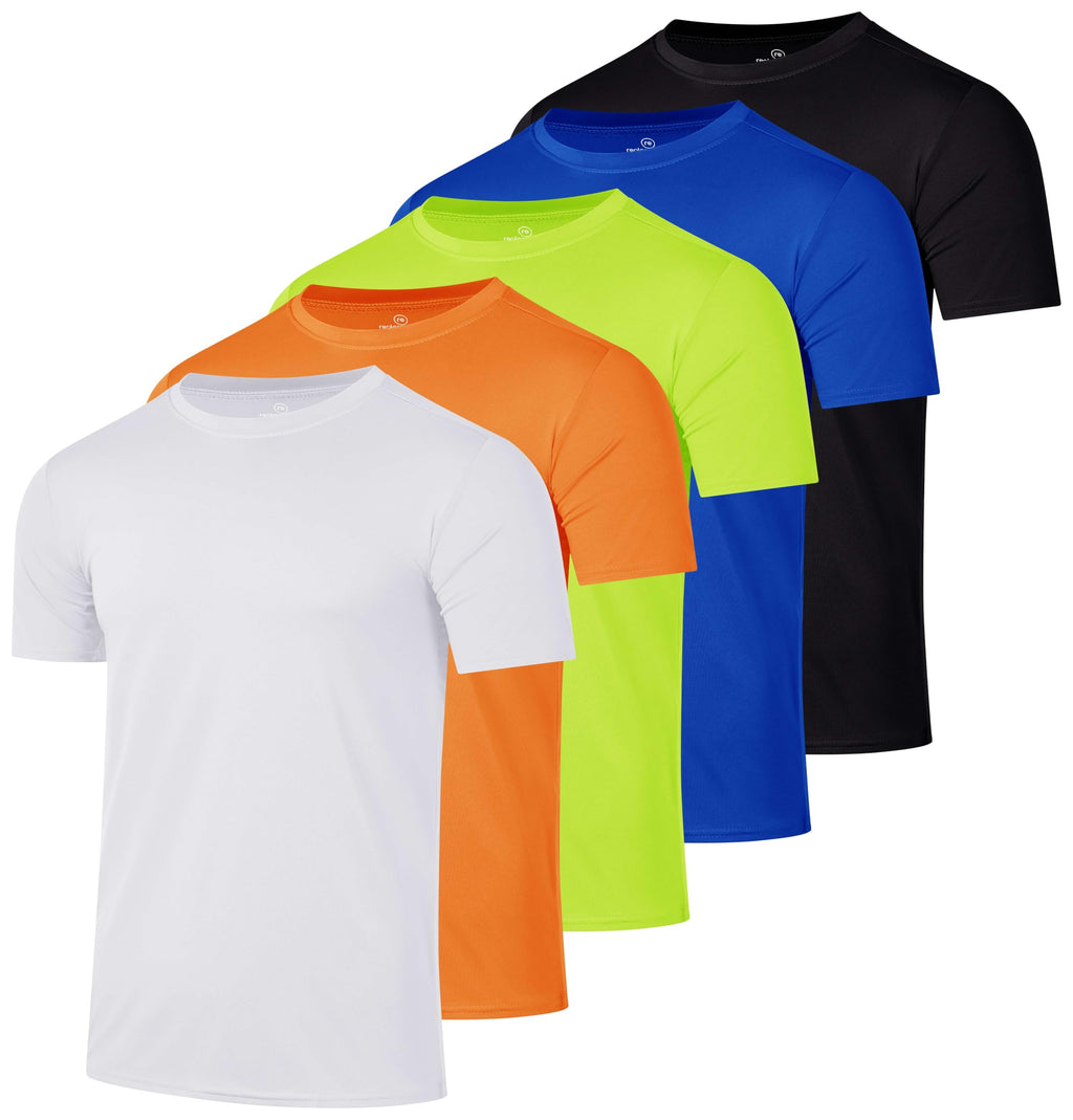 Men's Dry-Fit Crew Neck Performance T-Shirt for Training & Running